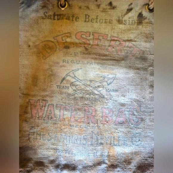 Antique Desert Water Bag From The 1930's. Rare Find! - Picture 6 of 6